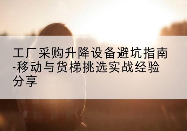 亚东移动式升降机怎么选-工厂采购升降设备避坑指南-移动与货梯挑选实战经验分享